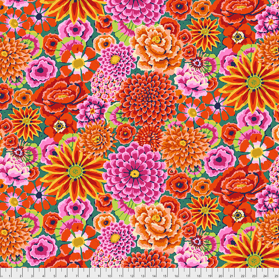 Enchanted Red Stash Kaffe Fassett Collective Free Spirit Fabrics Cotton Fabric FS-PWGP172.REDXX