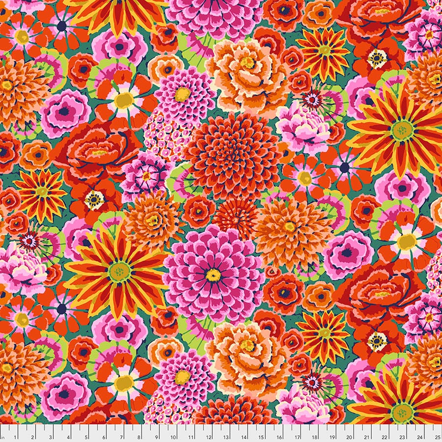 Enchanted Red Stash Kaffe Fassett Collective Free Spirit Fabrics Cotton Fabric FS-PWGP172.REDXX | US Fabric Shop