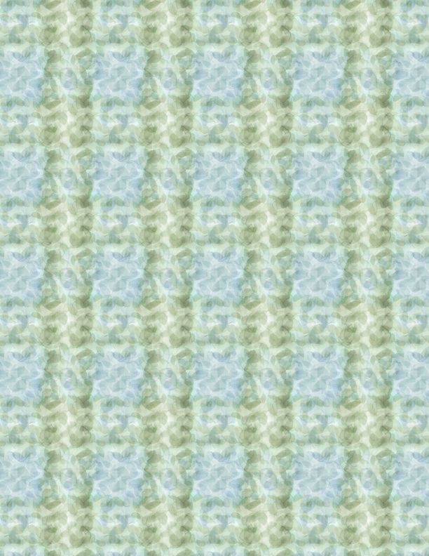 Enchantment Leafy Plaid Green Stephanie Ryan Wilmington Prints Cotton Fabric WP-3039-13416-747