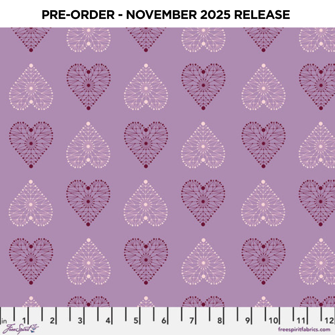 PRE-ORDER | NOV 2025 | Enrapture Amour Amethyst Giucy Giuce Free Spirit Cotton Fabric FS-PWGG007.AMETHYST