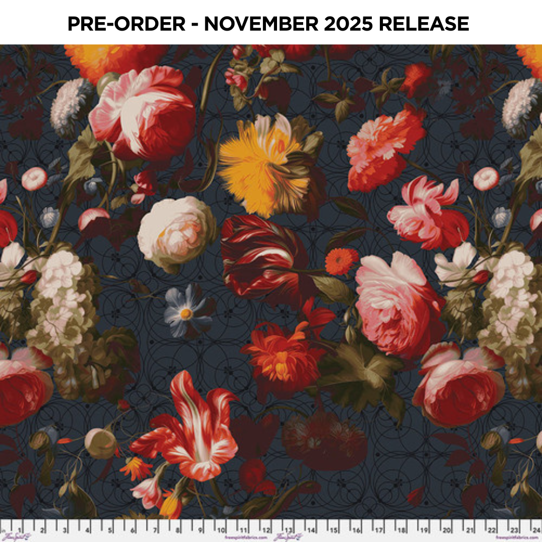 PRE-ORDER | NOV 2025 | Enrapture Floral Twilight Giucy Giuce Free Spirit Cotton Fabric FS-PWGG001.TWILIGHT