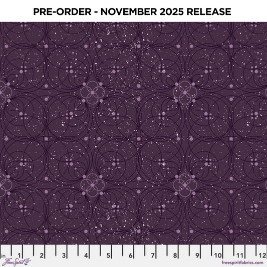 PRE-ORDER | NOV 2025 | Enrapture Flourish Amethyst Giucy Giuce Free Spirit Cotton Fabric FS-PWGG008.AMETHYST