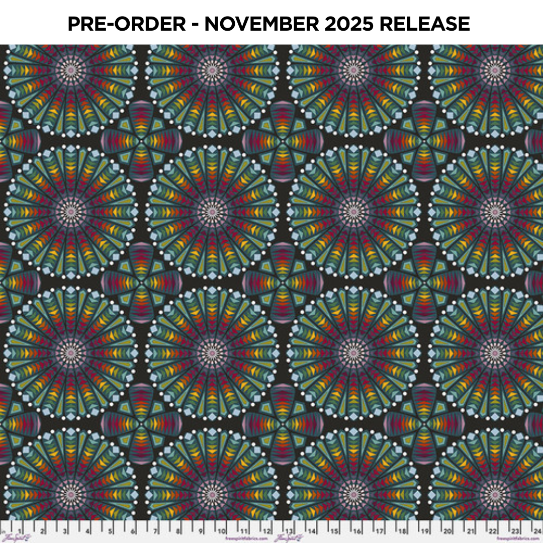 PRE-ORDER | NOV 2025 | Enrapture Stained Glass Morning Giucy Giuce Free Spirit Cotton Fabric FS-PWGG006.MORNING