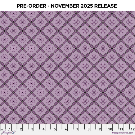 PRE-ORDER | NOV 2025 | Enrapture Tiles Amethyst Giucy Giuce Free Spirit Cotton Fabric FS-PWGG009.AMETHYST