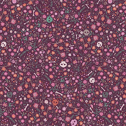 Enshadow Boneyard Hexberry Katarina Roccella Art Gallery Fabrics Cotton Fabric AGF-ENW-49408 | US Fabric Shop
