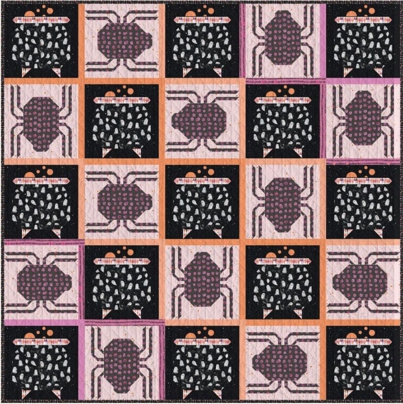 Enshadow Shadowplay Digital Quilt Top Katarina Roccella Art Gallery Fabrics Cotton Fabric AGF-ENWQ | US Fabric Shop