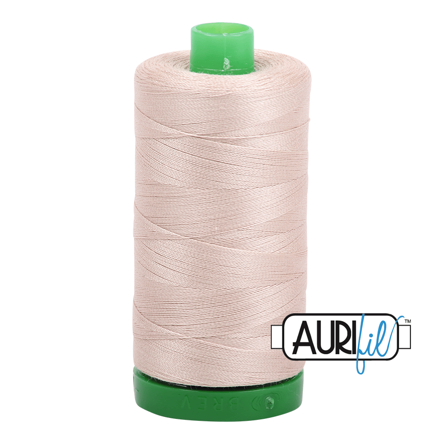 Ermine Light Beige 40 wt 1094 yd Large Spool Aurifil Cotton Quilting Thread AF-MK40SC6-2312