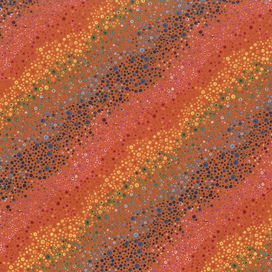Bubble Up Orange Essential Basics Wilmington Prints Cotton Fabric