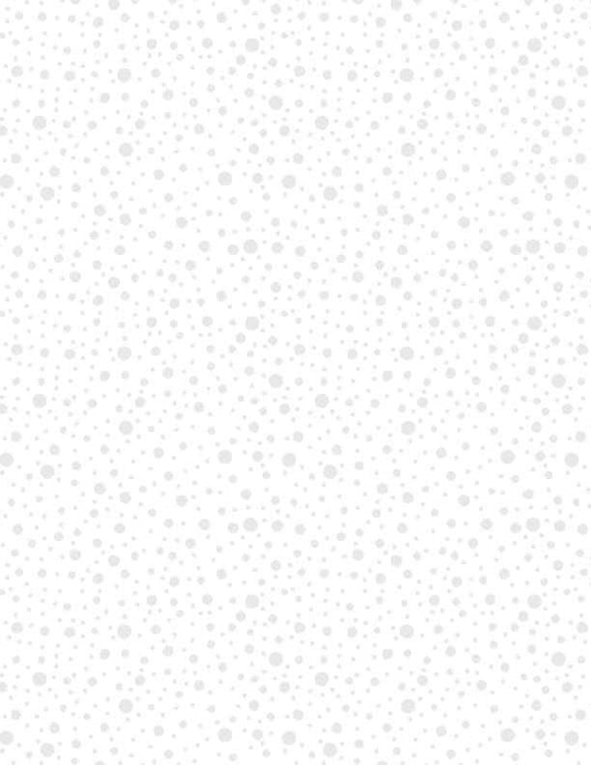 Essentials Cookie Dough Dotty Dots White on White Wilmington Prints Cotton Fabric WP-39090-100