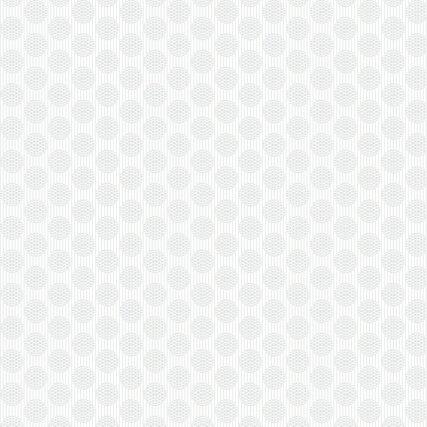 Essentials Cookie Dough Sugar Circles & Stripes White on White Wilmington Prints Cotton Fabric
