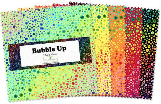 Bubble Up 5" Squares Karat Gems Wilmington Prints Cotton Fabric