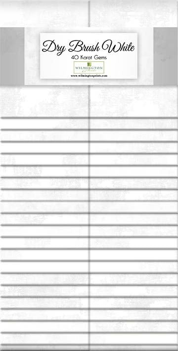 Dry Brush White 2.5" Strips Karat Gems Danhui Nail Wilmington Prints Cotton Fabric WP 842-86-842