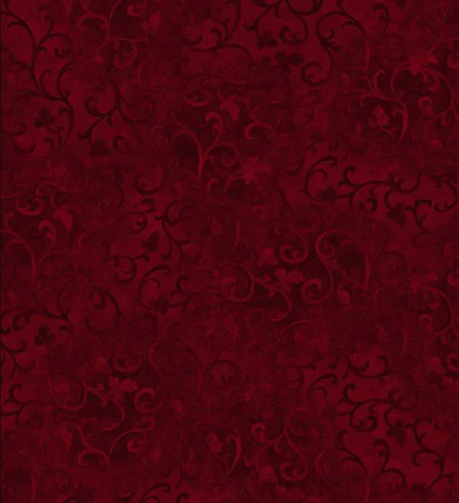 Essentials Basics Scroll Dark Brick Wilmington Prints Cotton Fabric WP-1077-89025-389