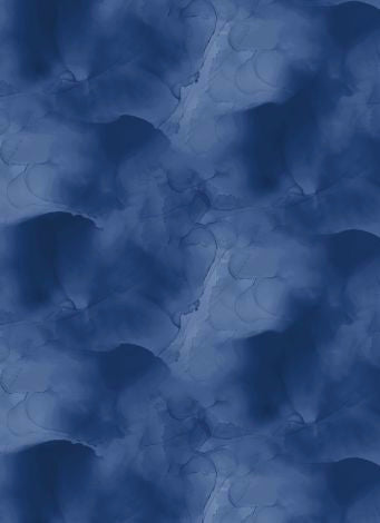 Essentials Watercolor Texture Navy Blue Stephanie Ryan Wilmington Prints Cotton Fabric WP-3039-13408-494