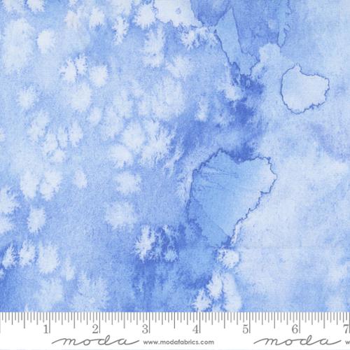 Eufloria Basics Background Watercolor Sky Blue Create Joy Project Moda Cotton Fabric