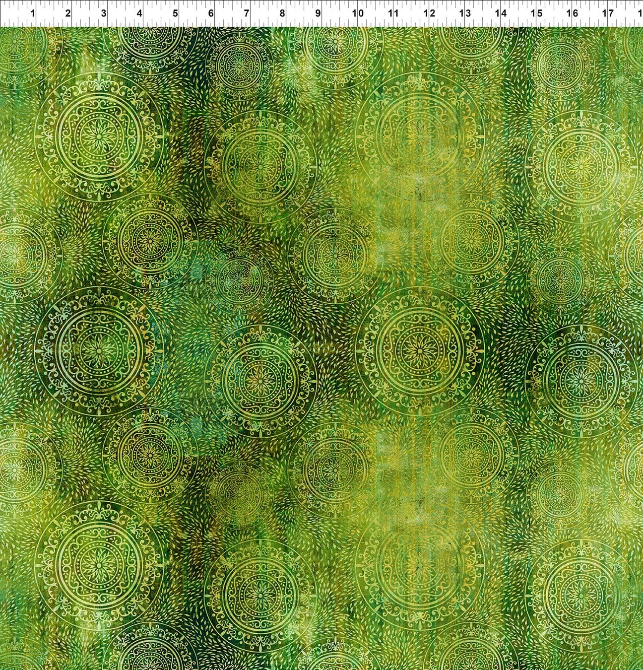 Evanescence Circles Green Jason Yenter The Beginning Fabrics Cotton Fabric ITB-10EV-1 | US Fabric Shop