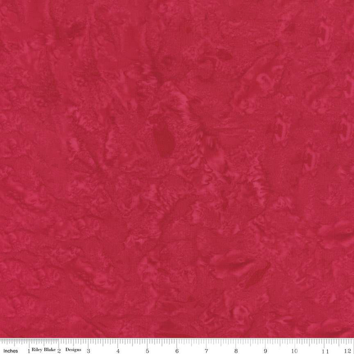 Expressions Batiks Hand-Dyes Basic Texture Blender Lipstick Red Riley Blake Cotton Fabric