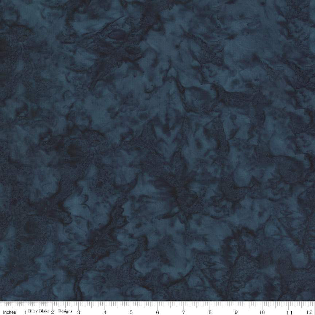 Expressions Batiks Hand-Dyes Basic Texture Blender Midnight Blue Riley Blake Cotton Fabric RB-BT21000-299
