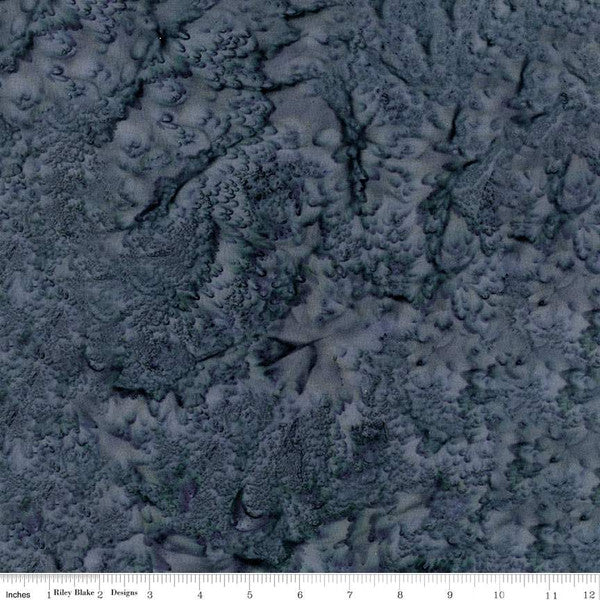 Expressions Batiks Hand-Dyes Basic Texture Blender Silver Riley Blake Cotton Fabric