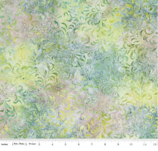 Expressions Batiks Tjaps Afternoon Tea Mint Green Riley Blake Cotton Fabric RB-BTHH-1170