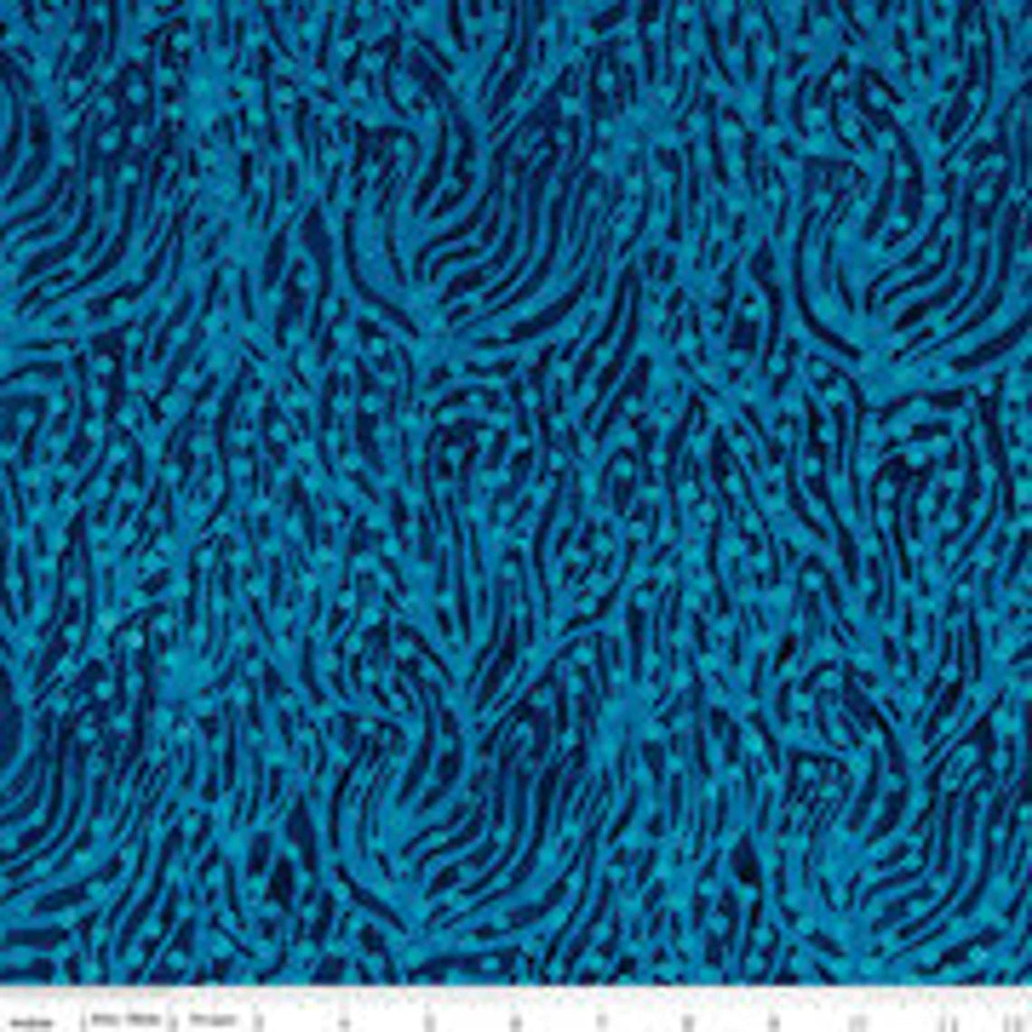 Expressions Batiks Tjaps Blue Multi Riley Blake Cotton Fabric