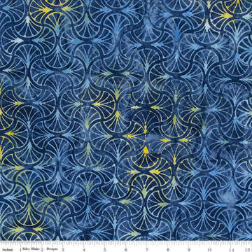 Expressions Batiks Tjaps Blue Multi Riley Blake Cotton Fabric RB-BTPT-1181