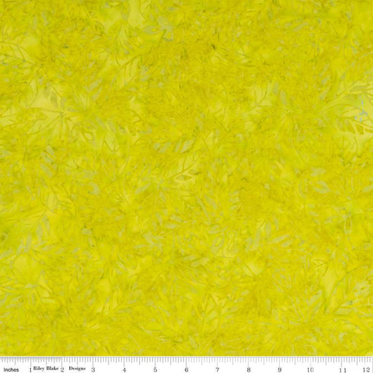 Expressions Batiks Tjaps Chartreuse Yellow Green Riley Blake Cotton Fabric RB-BTHH-1083