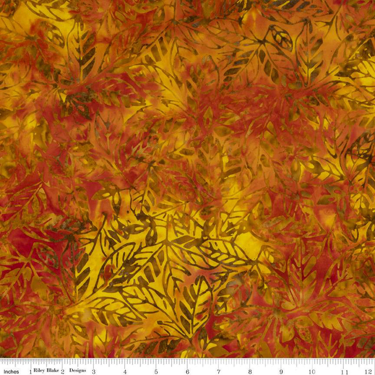 Expressions Batiks Tjaps Fire Red Yellow Riley Blake Cotton Fabric RB-BTHH-1088