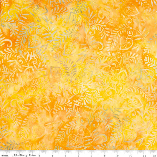 Expressions Batiks Tjaps Orange Sherbet Multi Riley Blake Cotton Fabric RB-BTHH-1092