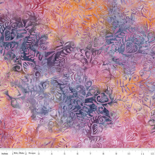 Expressions Batiks Tjaps Purple Mountainins Riley Blake Cotton Fabric RB-BTHH-1040