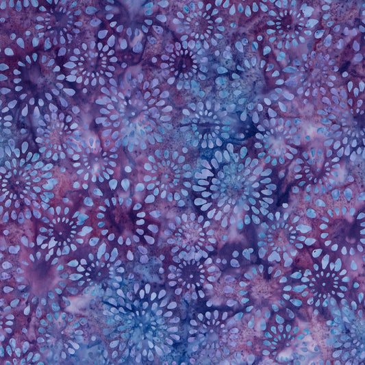 Expressions Batiks Tjaps Violet Purple Riley Blake Cotton Fabric  RB-BTHH-1033