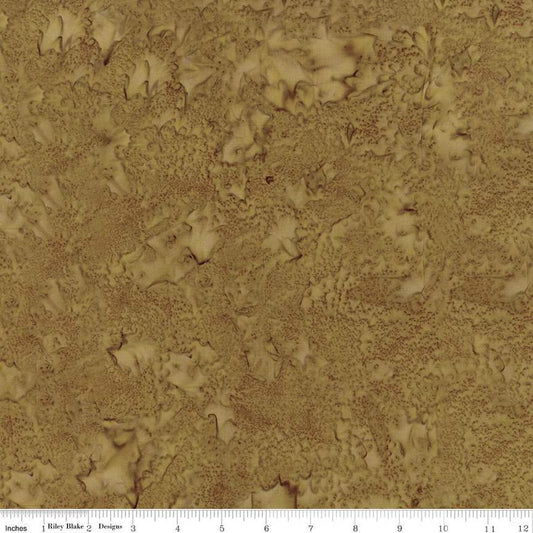 Expressions Batiks Hand-Dyes Basic Texture Blender Latte Brown Blake Designs Cotton Fabric