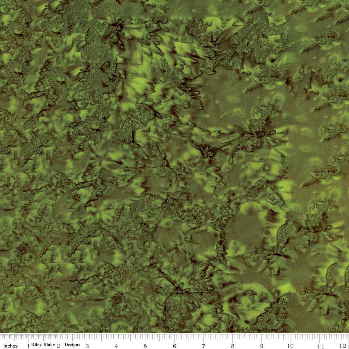 Expressions Batiks Hand-Dyes Basic Texture Blender Olive Green Riley Blake Designs Cotton Fabric