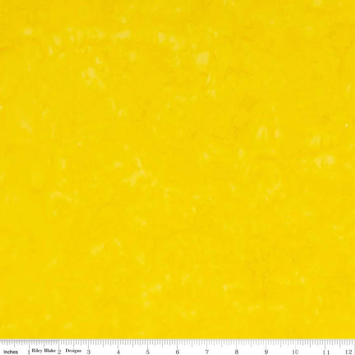 Expressions Batiks Hand-Dyes Yellow Riley Blake Designs Cotton Fabric RB-BTHH-139