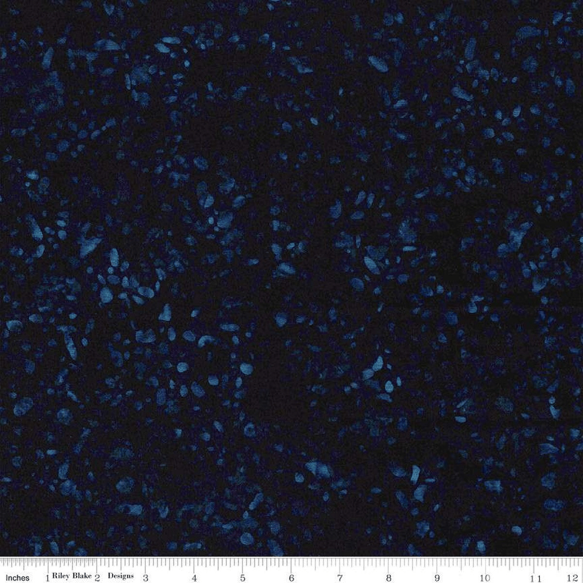 Expressions Batiks Terrazzo in Midnight Dark Blue Riley Blake Designs Cotton Fabric RB-BT21800-299
