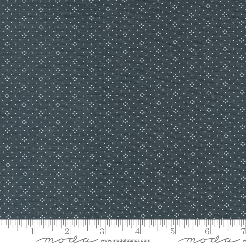 Eyelet Basic Dot Charcoal Dark Grey Fig Tree & Co Moda Cotton Fabric MD-20488-65 | US Fabric Shop
