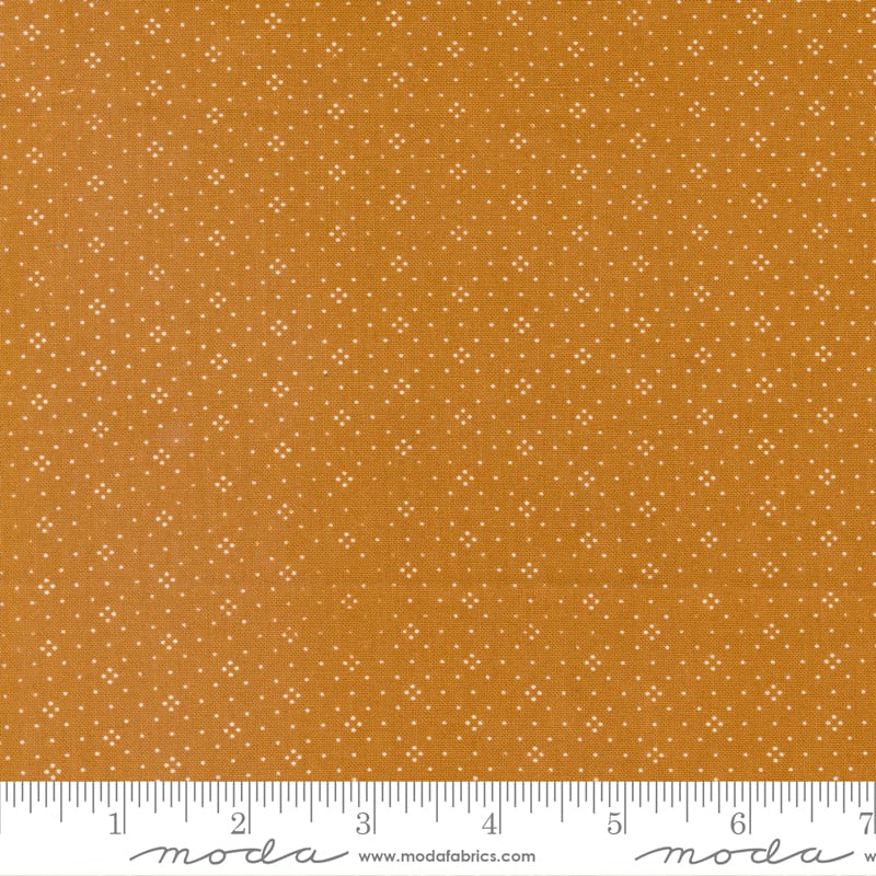 Eyelet Basic Dot Cinnamon Brown Fig Tree & Co Moda Cotton Fabric MD-20488-22 | US Fabric Shop