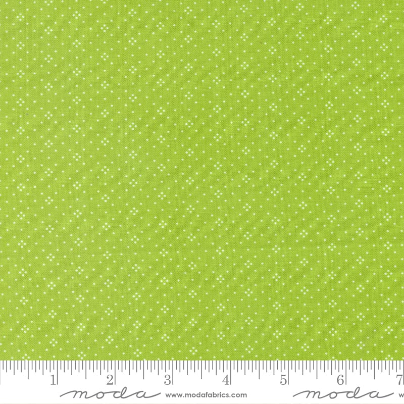 Eyelet Basic Dot Leaf Green Fig Tree & Co. Moda Cotton Fabric MD-20488-83 | US Fabric Shop