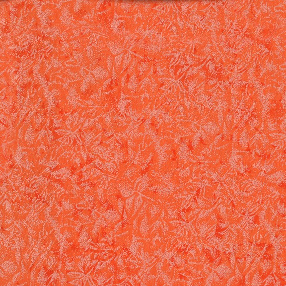 Fairy Frost Papaya Orange Pearlized Metallic Glitter Michael Miller Cotton Fabric MM CM0376-PAPA