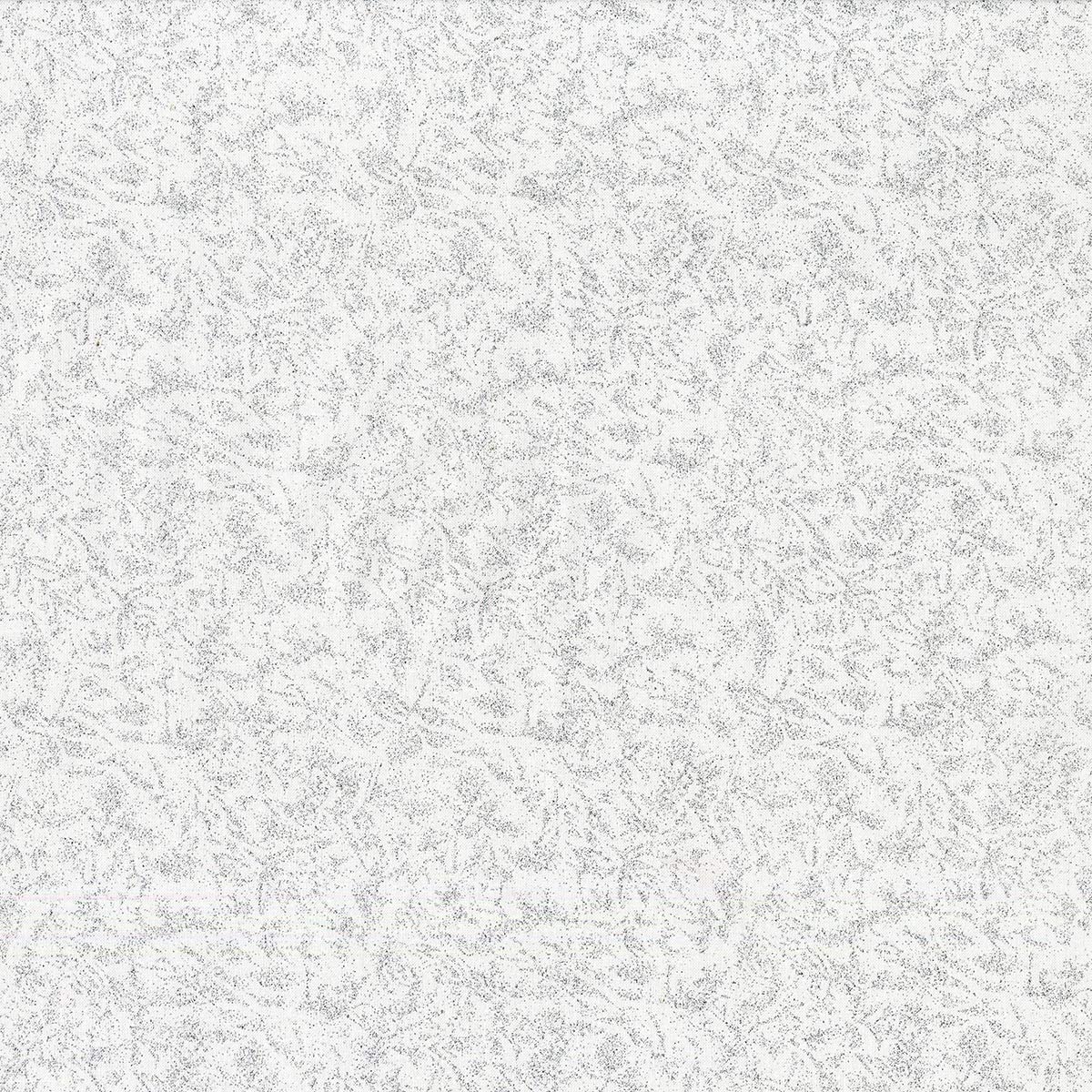 Fairy Frost Zirconium Silver Pearlized Metallic Glitter Michael Miller Cotton Fabric