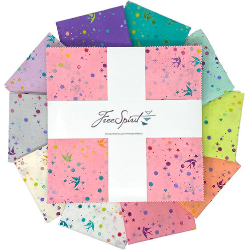 Fairy Dust Tula's True Colors 10" Squares Tula Pink Free Spirit FS-FB610TP.FAIRYDUST