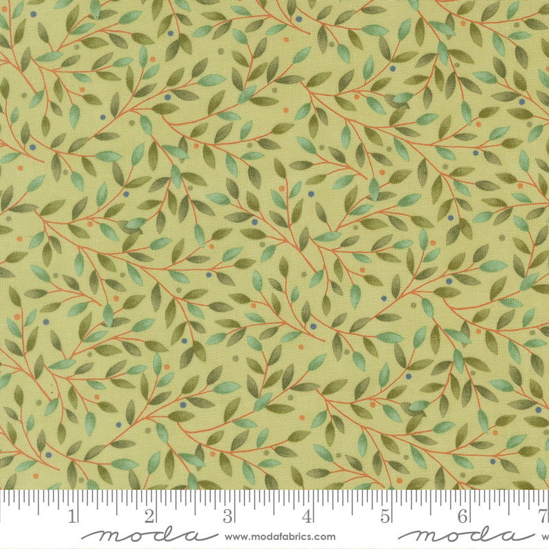Family Tree Leaves Branches Eucalyptus Deb Strain Moda Fabrics Cotton Fabric MD-56162-14 | US Fabric Shop