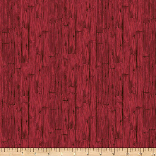 Farmer's Market Barn Wood Red Studio E Cotton Fabric