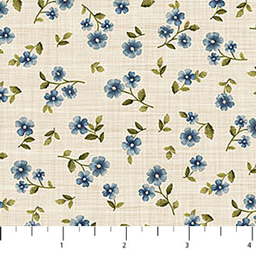 Farmhouse Sampler Floral Spot Cream Multi Deborah Edwards Northcott Cotton Fabric NC-28606-11