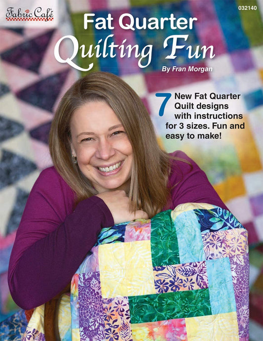Fat Quarter Quilting Fun Pattern Book Fran Morgan Title Page Fabric Cafe FC-032140