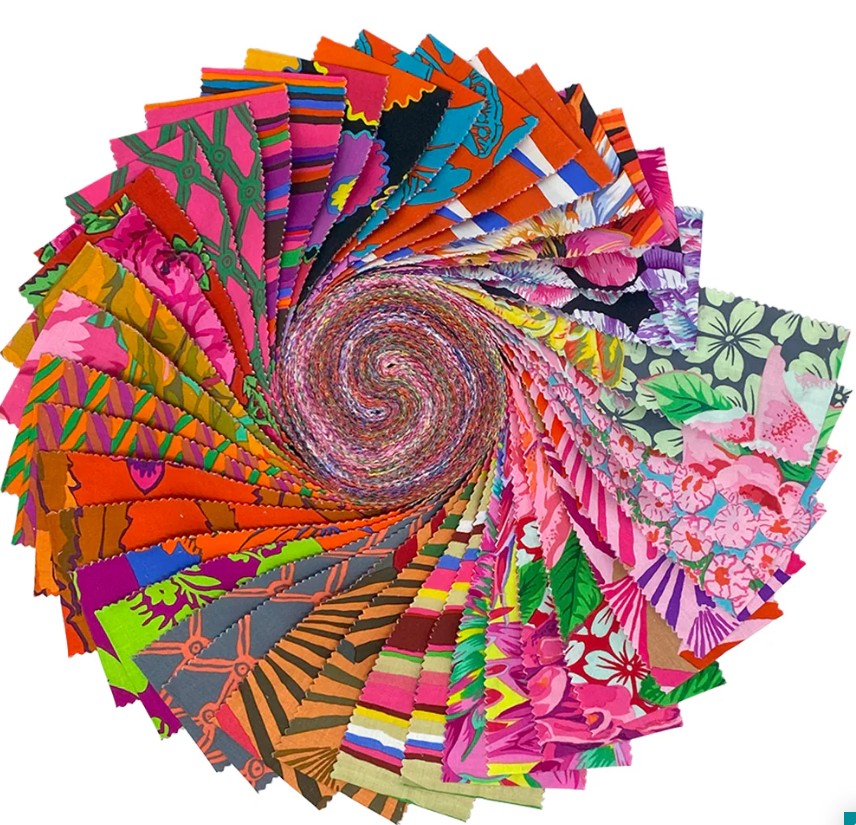 February 2026 Warm Design Roll 2.5" Strips 40 pcs Kaffe Fassett Free Spirit Cotton Fabric FS-FB4DRGP.FEB26WARM