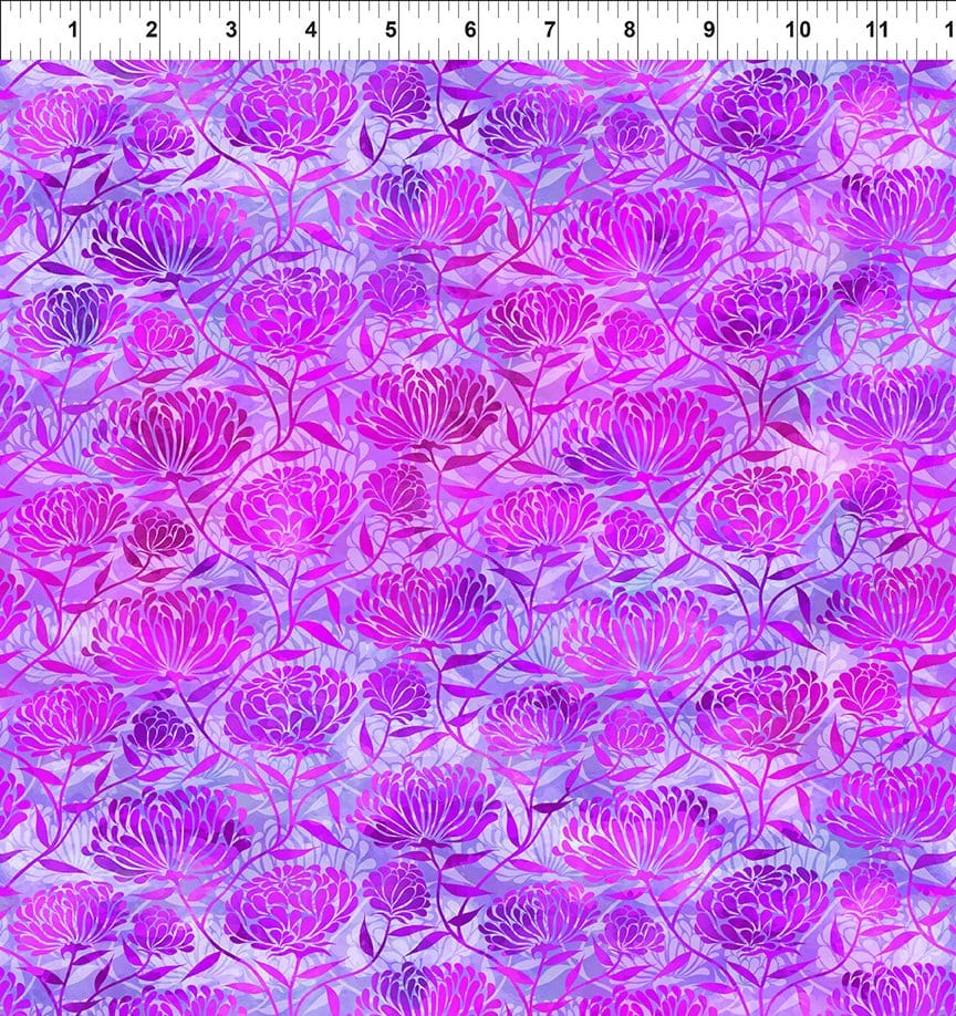 Felicity Chrysanthemums Magenta In the Beginning Fabrics Cotton Fabric ITB-3FEL-2 | US Fabric Shop