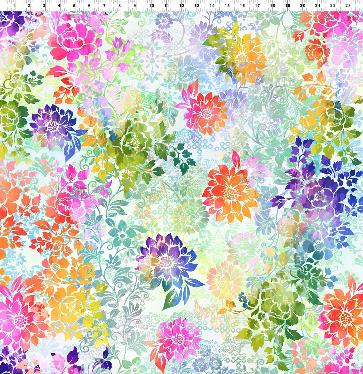 Felicity Floral Multi In the Beginning Fabrics Cotton Fabric ITB-2FEL-1