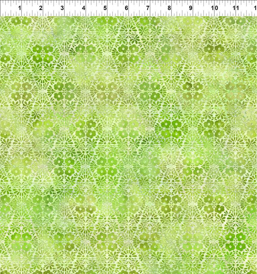 Felicity Flower Diamond Green In the Beginning Fabrics Cotton Fabric ITB-9FEL-1
