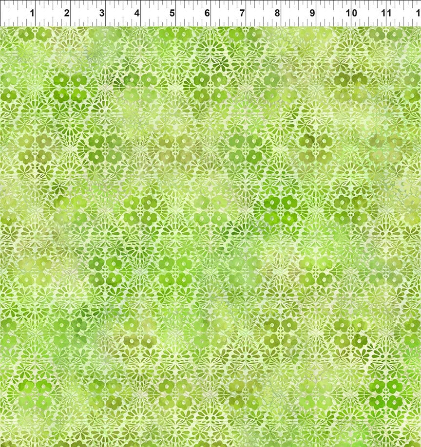 Felicity Flower Diamond Green In the Beginning Fabrics Cotton Fabric ITB-9FEL-1 | US Fabric Shop
